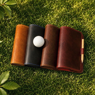 Personalized Leather Golf Yardage Book Cover