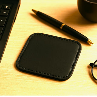 Handcrafted Leather Coaster Set of 4