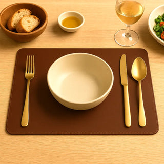 Leather Placemat For Dining Tables| Custom Size & Engraving
