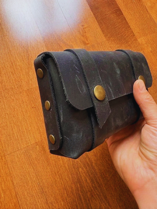 Edc Organizer Rustic Leather Mens Clutch Bag, Vintage Travel Organizer Gift For Him