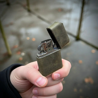Leather Zippo Lighter Case | Personalized Gift