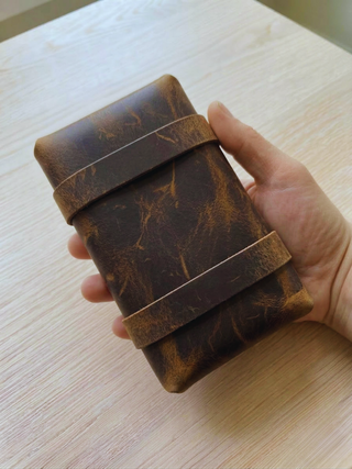 Edc Organizer Rustic Leather Mens Clutch Bag, Vintage Travel Organizer Gift For Him