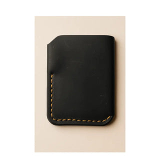 Slim Leather Card Holder – Hand-Stitched, Personalized