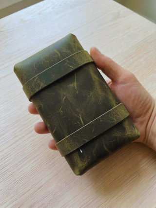 Edc Organizer Rustic Leather Mens Clutch Bag, Vintage Travel Organizer Gift For Him