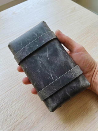 Edc Organizer Rustic Leather Mens Clutch Bag, Vintage Travel Organizer Gift For Him