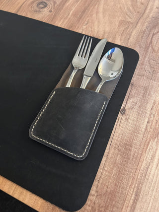 Handmade Leather Cutlery Pouch