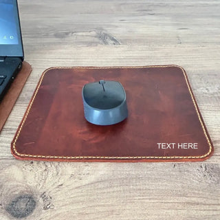 Leather Mouse Pad – Handmade, Crazy Horse Leather