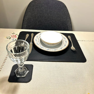 Leather Placemat For Dining Tables| Custom Size & Engraving