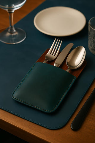 Handmade Leather Cutlery Pouch