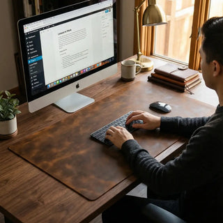 Leather Desk Mat – Custom Size, Personalized