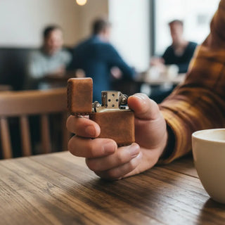 Leather Zippo Lighter Case | Personalized Gift