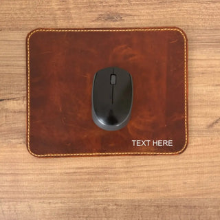 Leather Mouse Pad – Handmade, Crazy Horse Leather