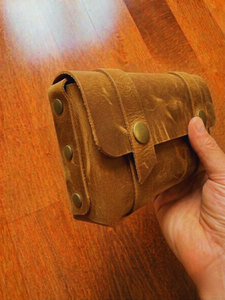 Edc Organizer Rustic Leather Mens Clutch Bag, Vintage Travel Organizer Gift For Him