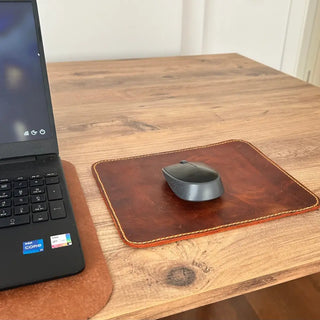 Leather Mouse Pad – Handmade, Crazy Horse Leather