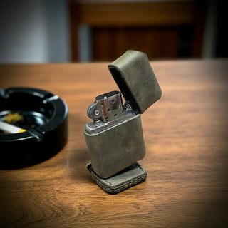 Leather Zippo Lighter Case | Personalized Gift