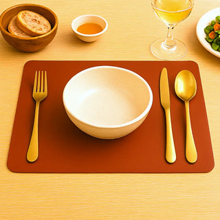 Leather Placemat For Dining Tables| Custom Size & Engraving