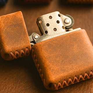 Leather Zippo Lighter Case | Personalized Gift