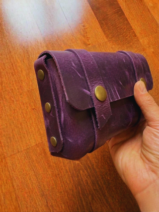 Edc Organizer Rustic Leather Mens Clutch Bag, Vintage Travel Organizer Gift For Him