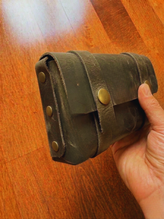 Edc Organizer Rustic Leather Mens Clutch Bag, Vintage Travel Organizer Gift For Him