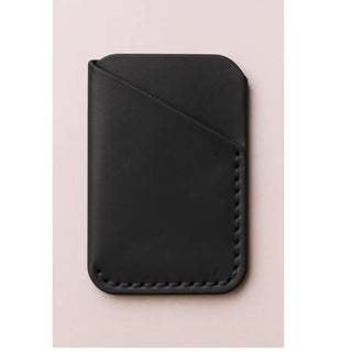 Slim Leather Card Holder – Hand-Stitched, Personalized