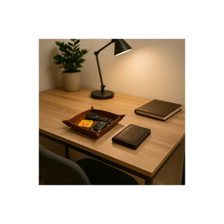 Leather Desk Organizer Tray – Personalized, 4 Sizes