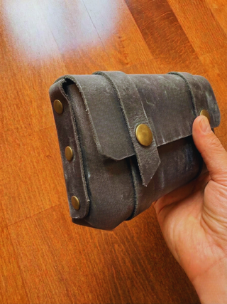 Edc Organizer Rustic Leather Mens Clutch Bag, Vintage Travel Organizer Gift For Him