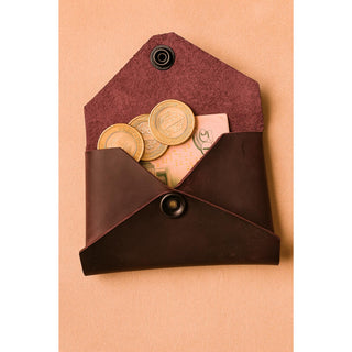 Handmade Leather Coin & Card Walle