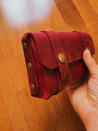 Edc Organizer Rustic Leather Mens Clutch Bag, Vintage Travel Organizer Gift For Him