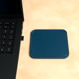 Handgefertigtes Untersetzer-Set aus Leder, 4er-Set