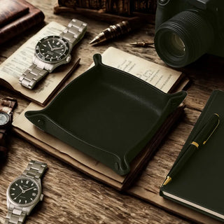 Leather Desk Organizer Tray – Personalized, 4 Sizes