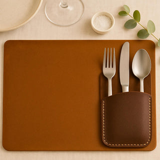 Handmade Leather Cutlery Pouch