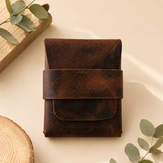 Leather Wallet, Handmade, Customizable Card Holder