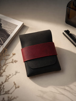 Leather Wallet, Handmade, Customizable Card Holder