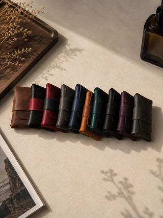 Leather Wallet, Handmade, Customizable Card Holder