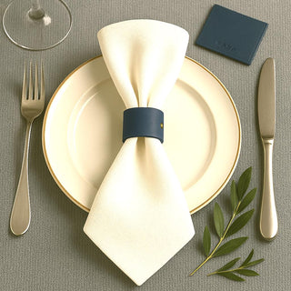 Handmade Leather Napkin Rings Set of 4