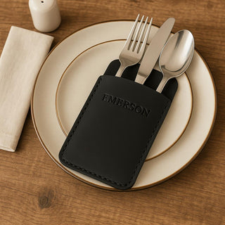 Handmade Leather Cutlery Pouch