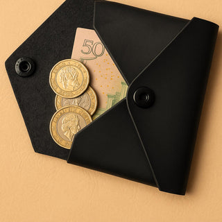 Handmade Leather Coin & Card Walle